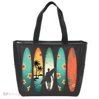 Surfer Beach Surfing Hawaiian Surfboarder Funny Surf Tote Bag thumb 0
