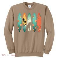Surfer Beach Surfing Hawaiian Surfboarder Funny Surf Sweatshirt thumb 0