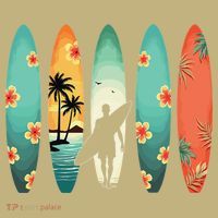 Surfer Beach Surfing Hawaiian Surfboarder Funny Surf Sweatshirt thumb 2