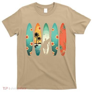 Surfer Beach Surfing Hawaiian Surfboarder Funny Surf T-Shirt