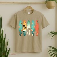 Surfer Beach Surfing Hawaiian Surfboarder Funny Surf T-Shirt thumb 2