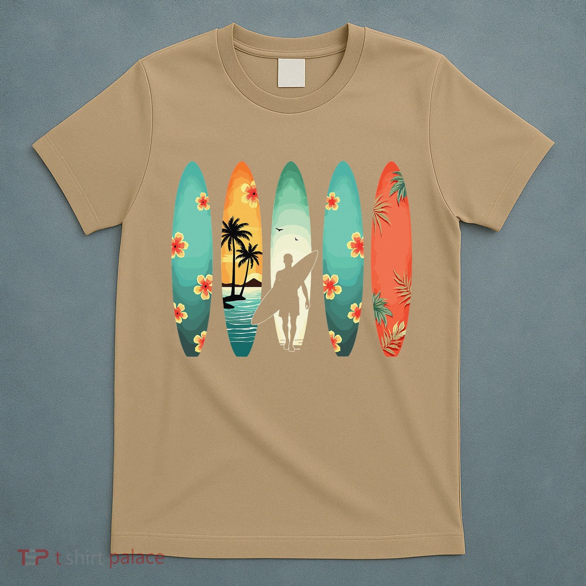 Surfer Beach Surfing Hawaiian Surfboarder Funny Surf T-Shirt