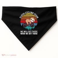 Sloth Bike Sloth Bike Riding Cycling Team USA-Made Doggie Bandana thumb 0