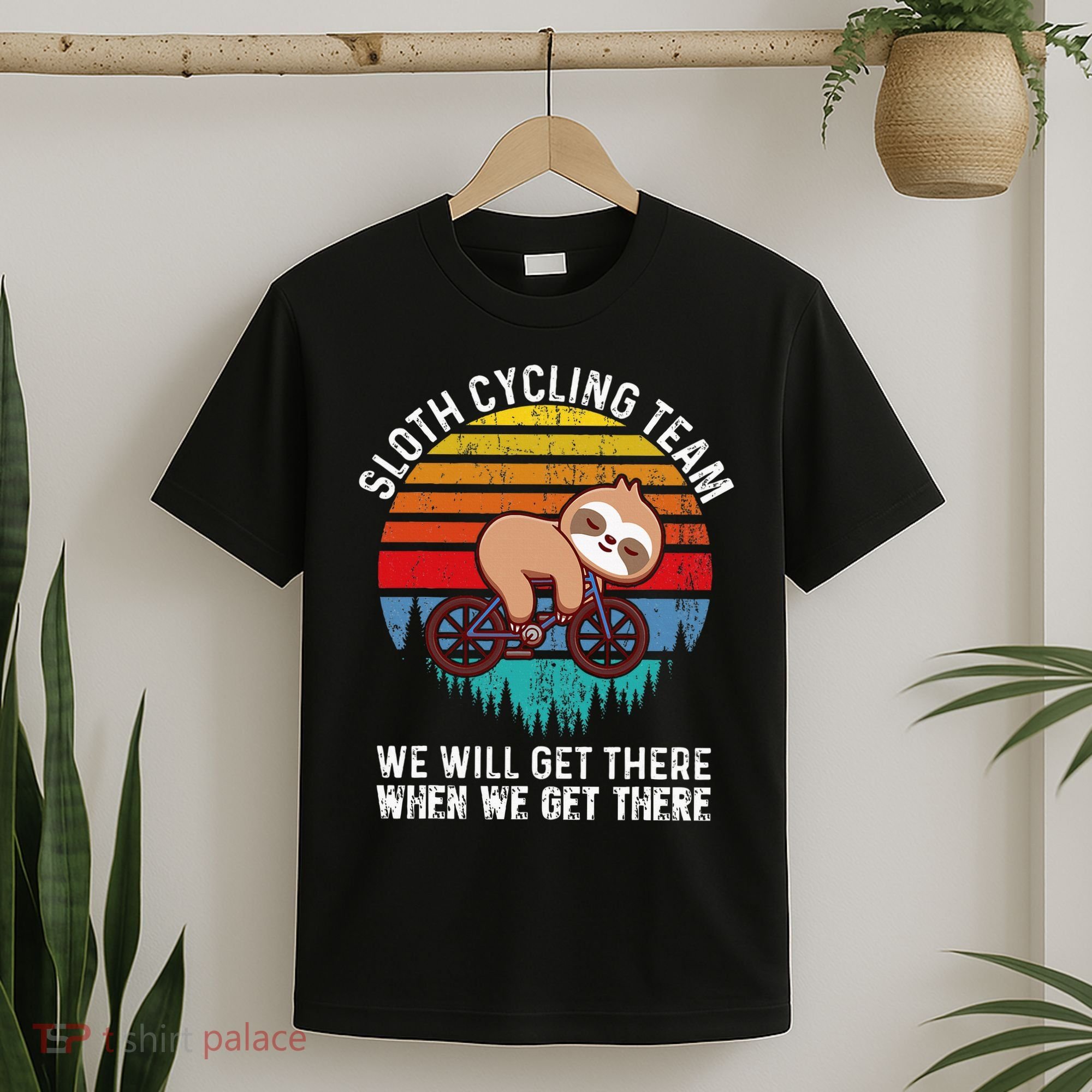 Sloth Bike Sloth Bike Riding Cycling Team T-Shirt
