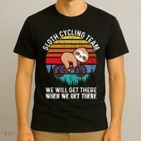 Sloth Bike Sloth Bike Riding Cycling Team T-Shirt thumb 3