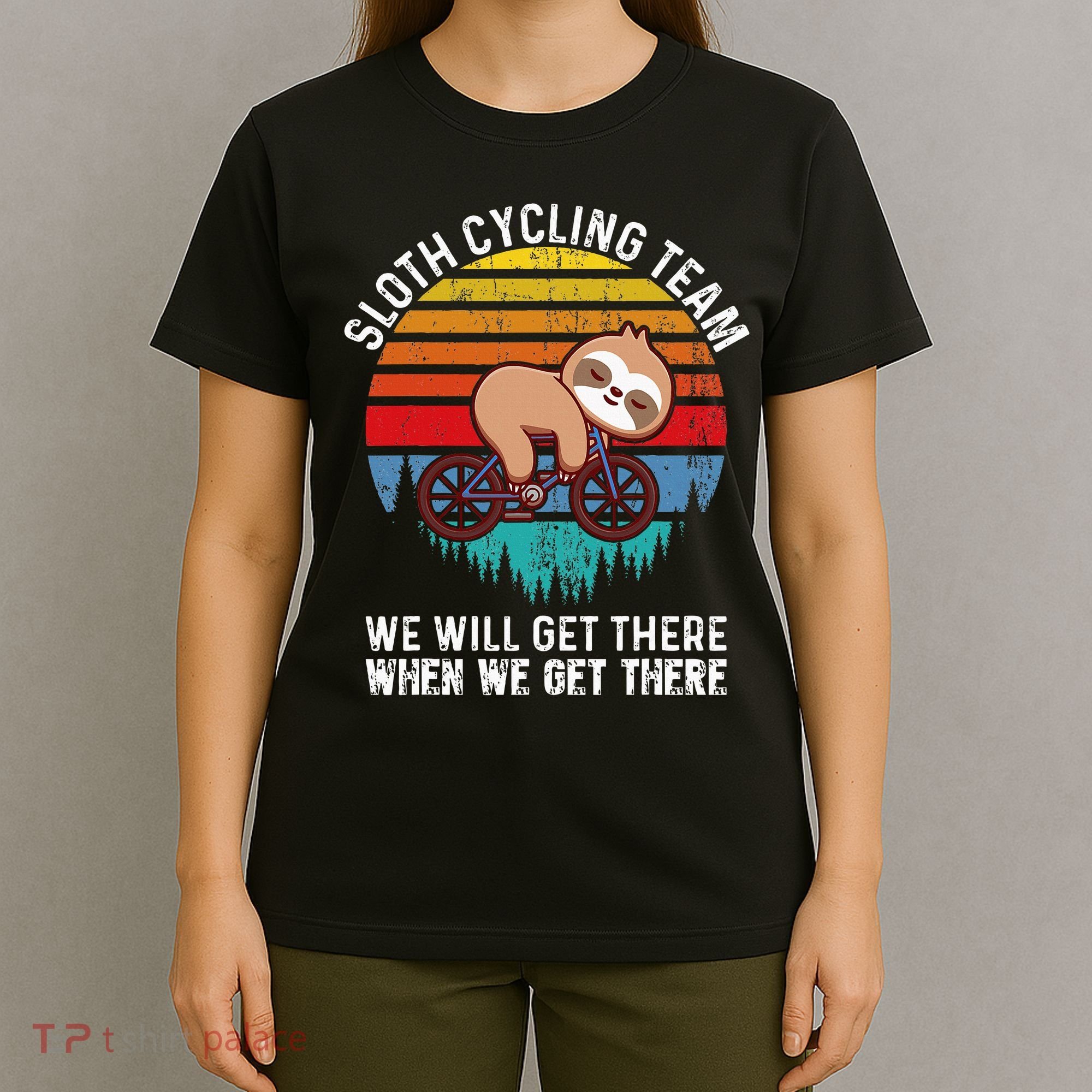 Sloth Bike Sloth Bike Riding Cycling Team T-Shirt