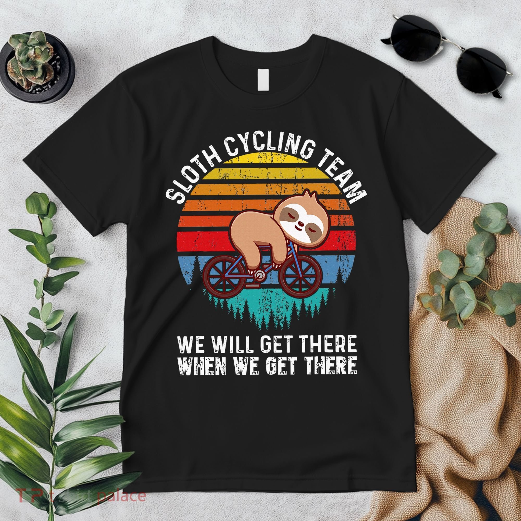 Sloth Bike Sloth Bike Riding Cycling Team Premium T-Shirt