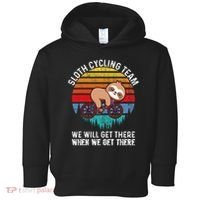 Sloth Bike Sloth Bike Riding Cycling Team Toddler Hoodie thumb 0