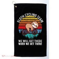 Sloth Bike Sloth Bike Riding Cycling Team Golf Towel thumb 0