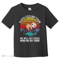 Sloth Bike Sloth Bike Riding Cycling Team Toddler T-Shirt thumb 0