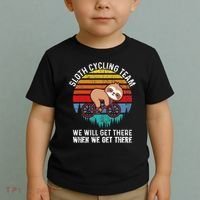 Sloth Bike Sloth Bike Riding Cycling Team Toddler T-Shirt thumb 2