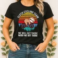Sloth Bike Sloth Bike Riding Cycling Team Women's T-Shirt thumb 2