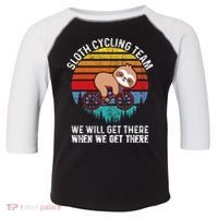 Sloth Bike Sloth Bike Riding Cycling Team Toddler Fine Jersey T-Shirt thumb 0
