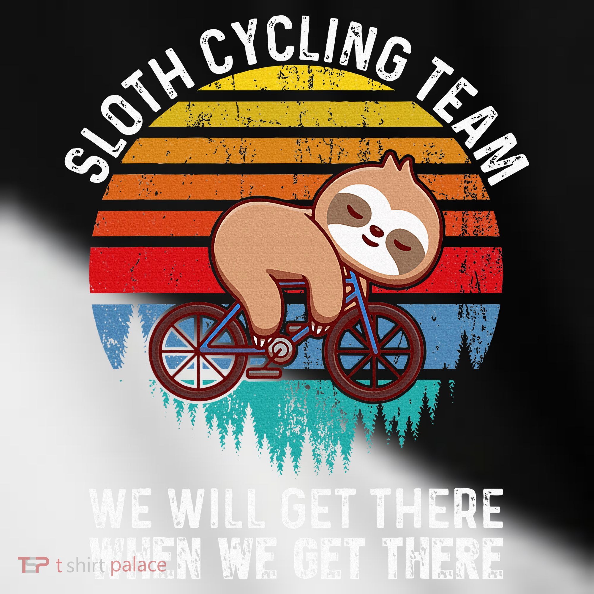Sloth Bike Sloth Bike Riding Cycling Team Toddler Fine Jersey T-Shirt