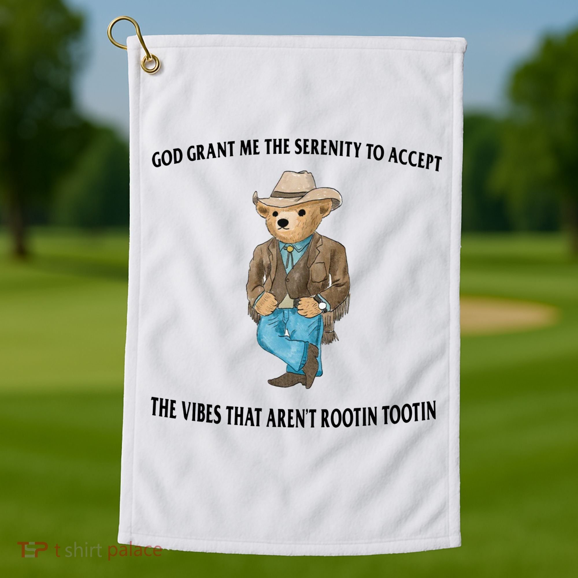 Serenity Bear Golf Towel