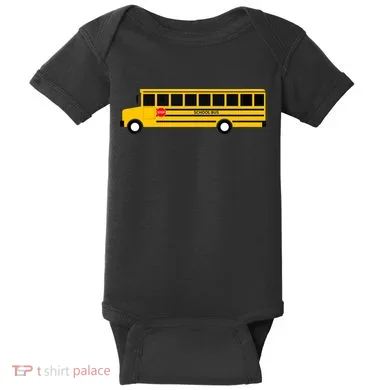 School Bus Baby Bodysuit