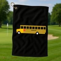 School Bus Golf Towel thumb 1