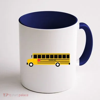 School Bus Coffee Mug back