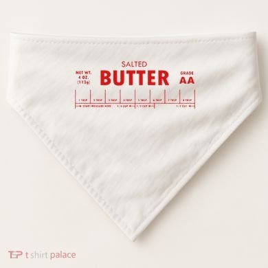 Salted Butter USA-Made Doggie Bandana
