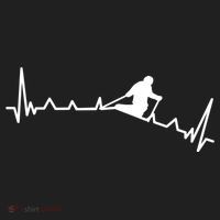 Skiing Backcountry Skier Heartbeat Ski Telemark Norway Meaningful Gift Hat thumb 2