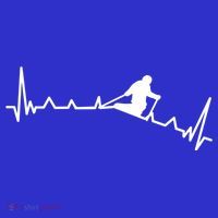 Skiing Backcountry Skier Heartbeat Ski Telemark Norway Meaningful Gift Women's Tank Top thumb 5