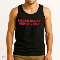 Smoke Blunt Serve Cunt Tank Top thumb 3