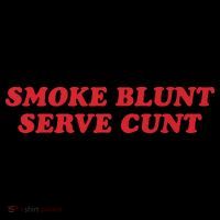Smoke Blunt Serve Cunt Women's Long Sleeve Shirt thumb 2
