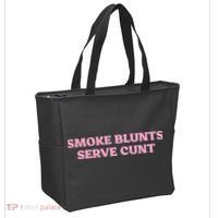 Smoke Blunts Serve Cunt Tote Bag thumb 2