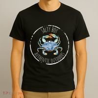 Salty Boy Salty Attitude Funny Fishing Crab Fishing Salty T-Shirt thumb 3