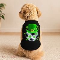 Soccer Ball Shamrock Funny Irish St Patrick Day Doggie Tank thumb 2