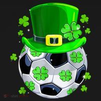 Soccer Ball Shamrock Funny Irish St Patrick Day Ornament thumb 1