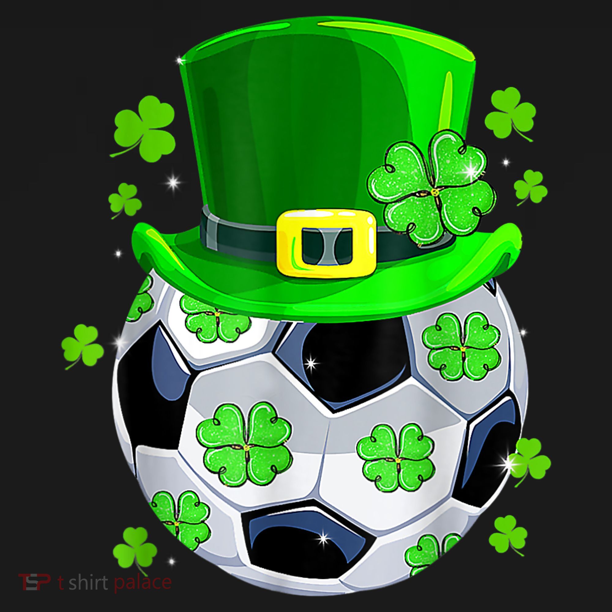 Soccer Ball Shamrock Funny Irish St Patrick Day Ornament