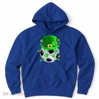 Soccer Ball Shamrock Funny Irish St Patrick Day Hoodie thumb 0