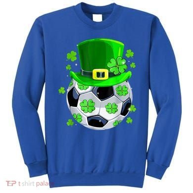 Soccer Ball Shamrock Funny Irish St Patrick Day Sweatshirt