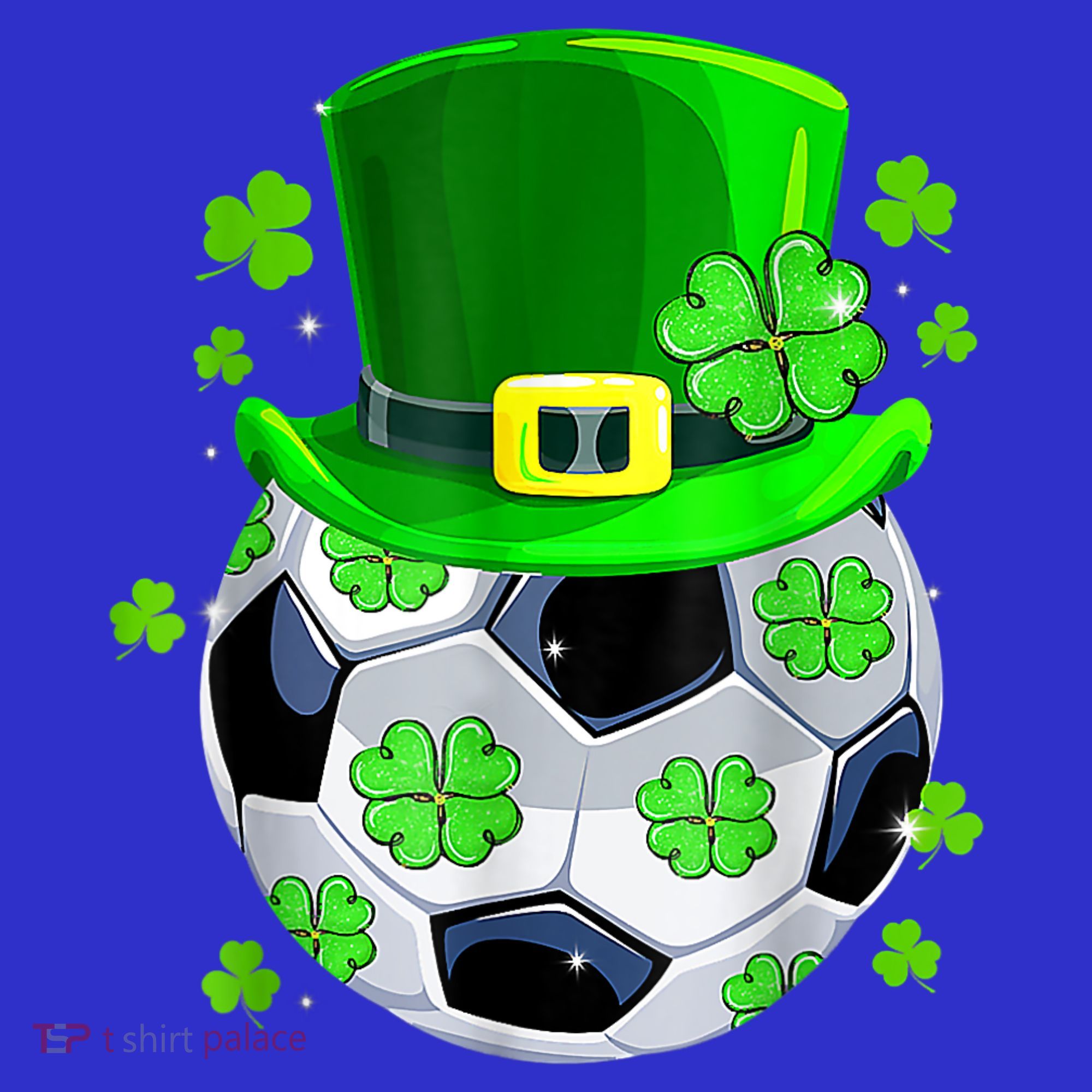 Soccer Ball Shamrock Funny Irish St Patrick Day Women's Tank Top