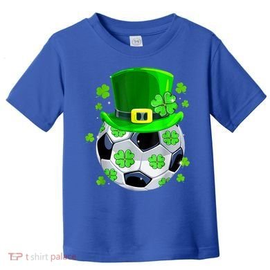 Soccer Ball Shamrock Funny Irish St Patrick Day Toddler T-Shirt