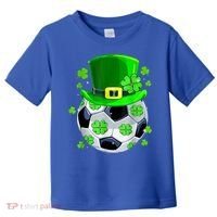 Soccer Ball Shamrock Funny Irish St Patrick Day Toddler T-Shirt thumb 0