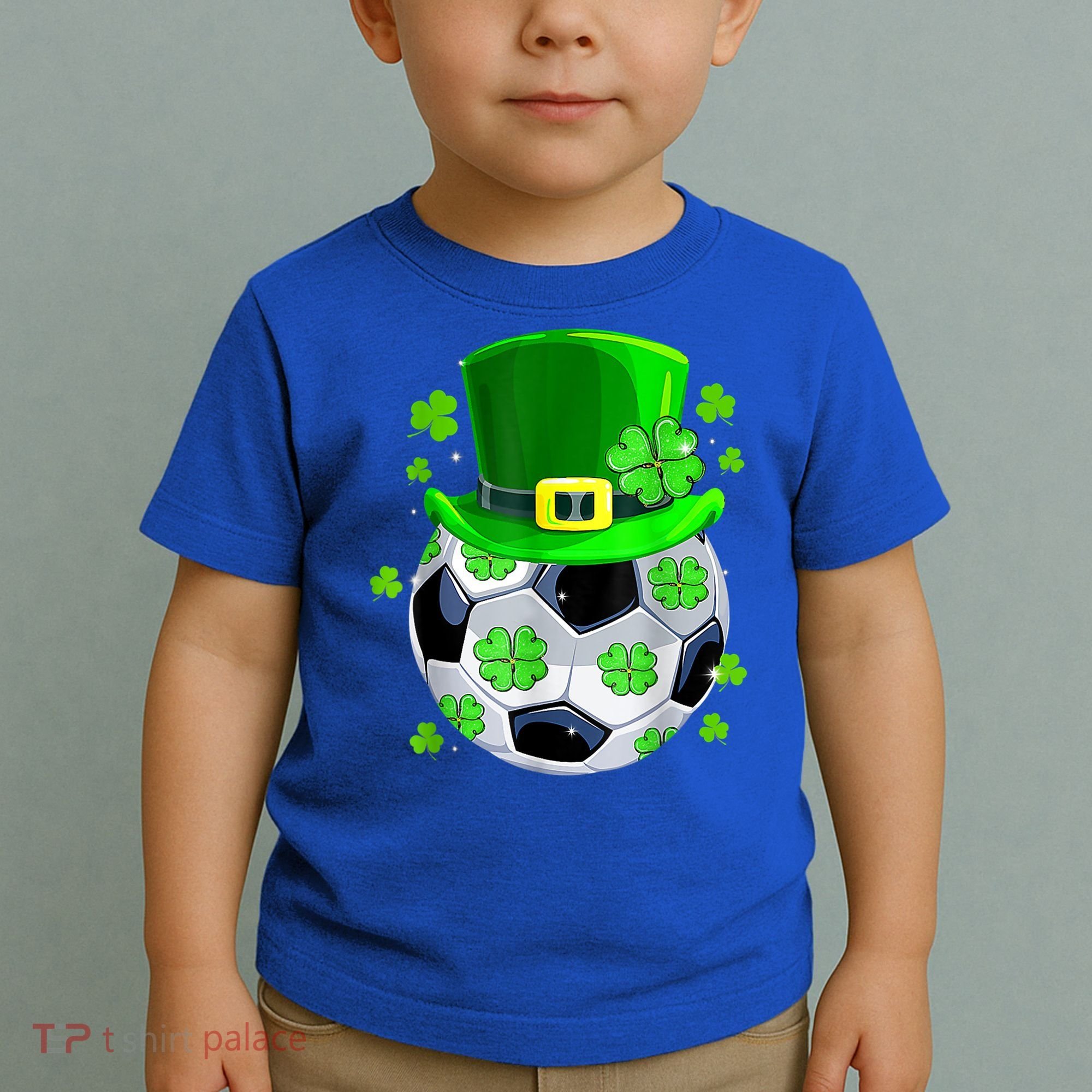 Soccer Ball Shamrock Funny Irish St Patrick Day Toddler T-Shirt