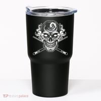 Skull Billiards Snooker Billiard 8 Ball Player Cue Sports Tumbler thumb 0
