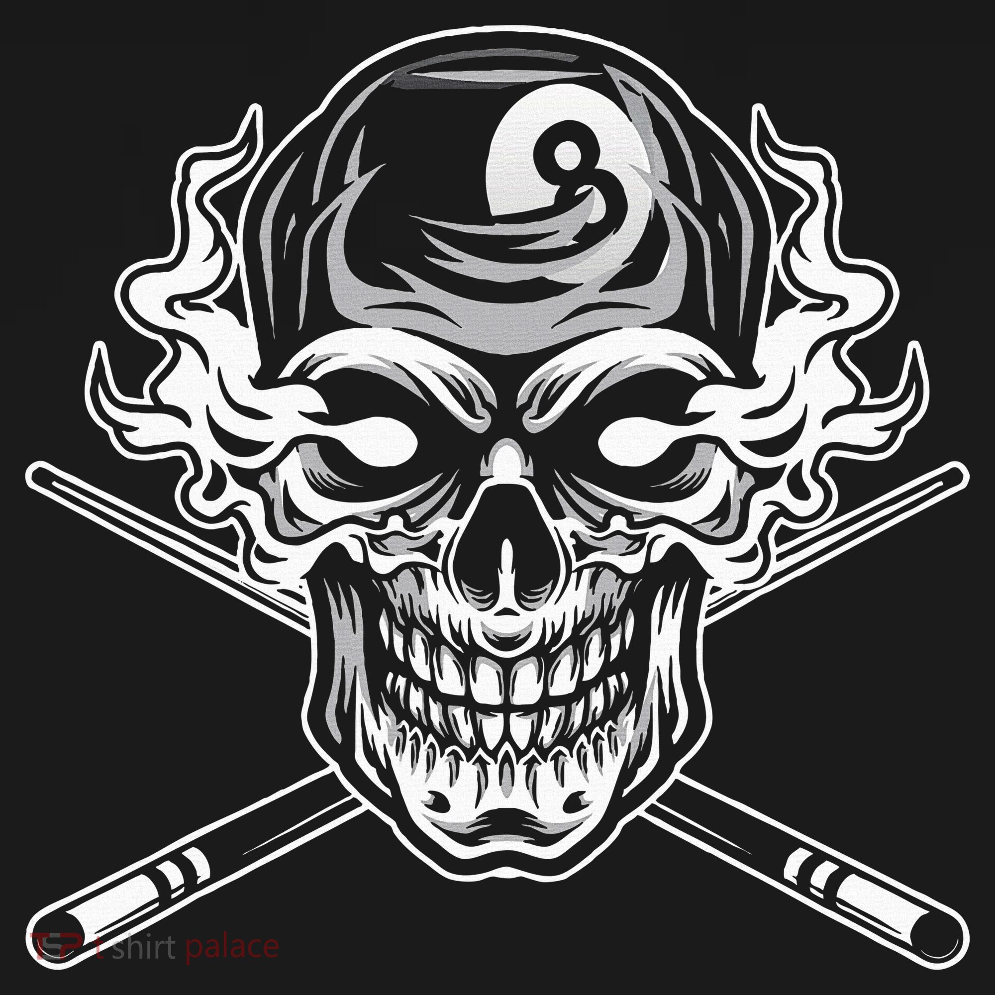 Skull Billiards Snooker Billiard 8 Ball Player Cue Sports Women's Tank Top