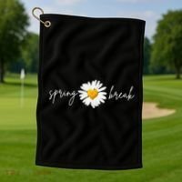 Spring Break Sunflower Golf Towel thumb 1