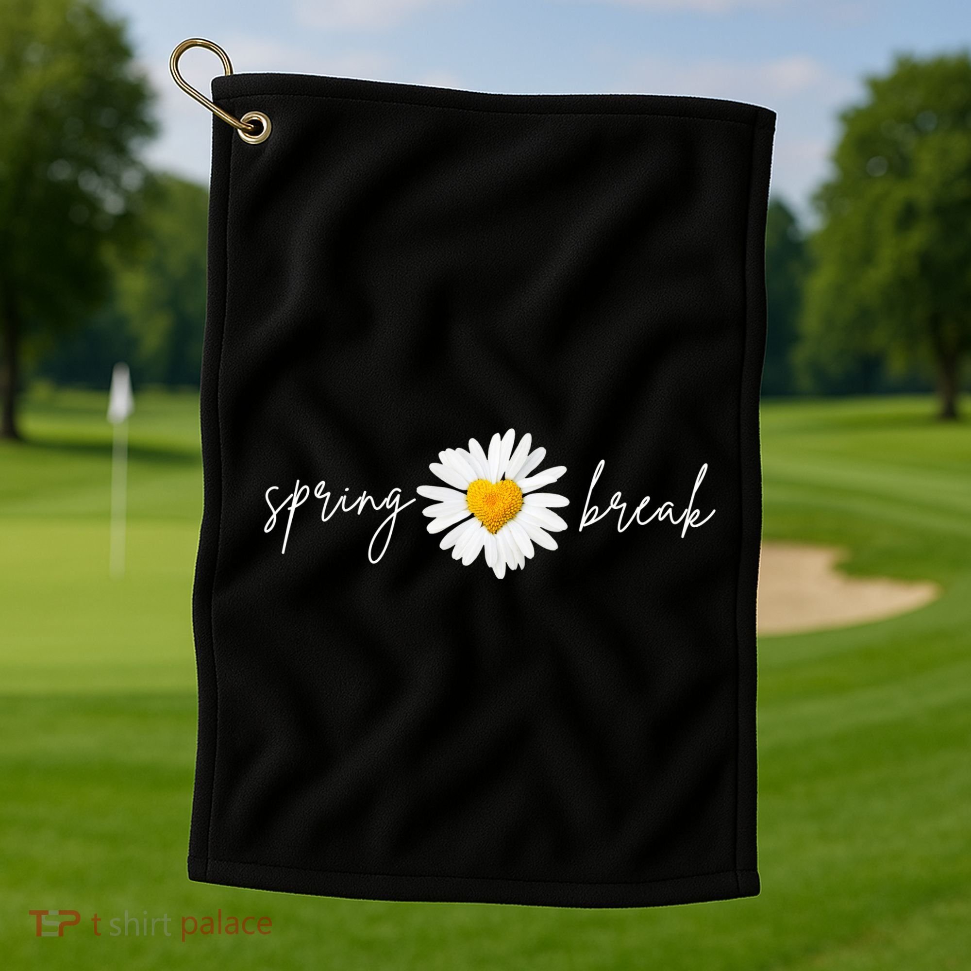 Spring Break Sunflower Golf Towel