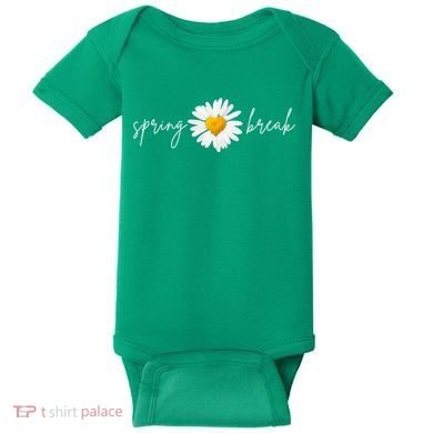 Spring Break Sunflower Baby Bodysuit