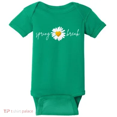 Spring Break Sunflower Baby Bodysuit
