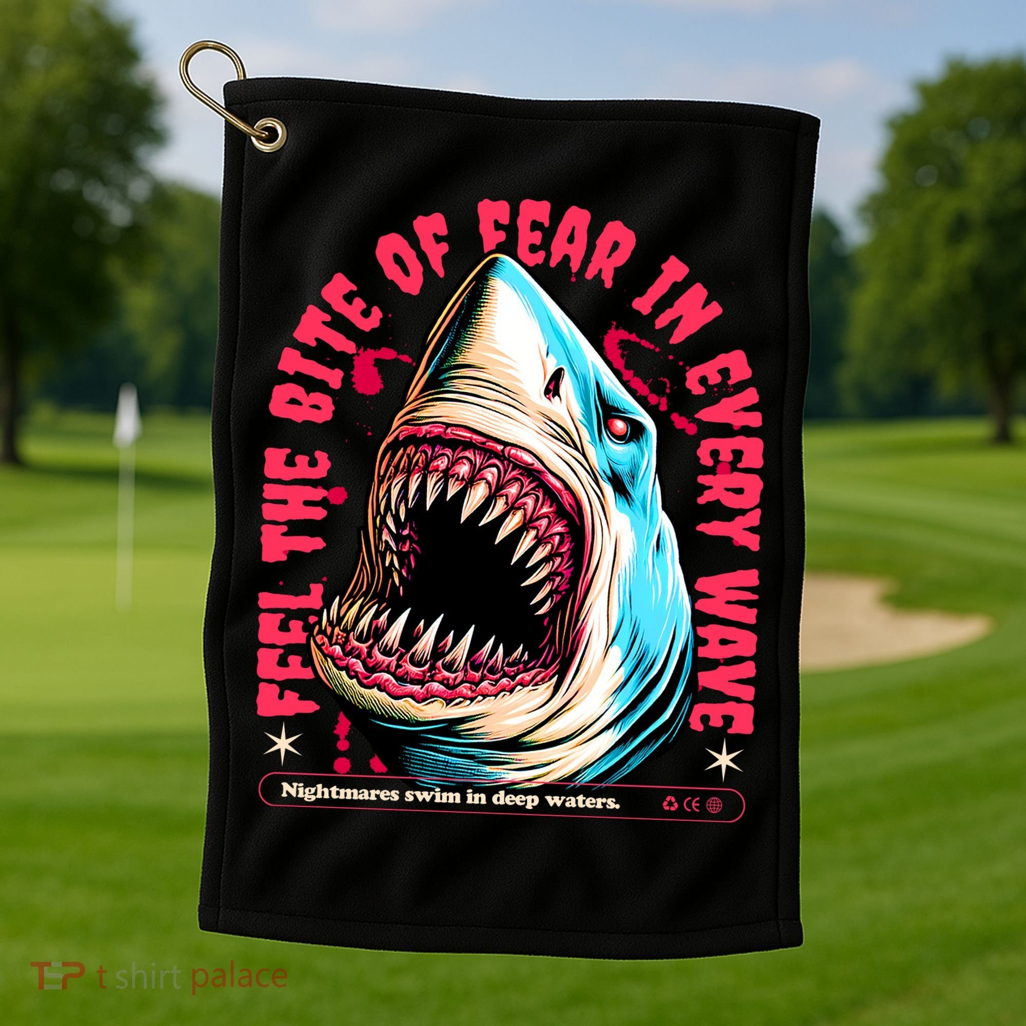 SHARK BITE Golf Towel
