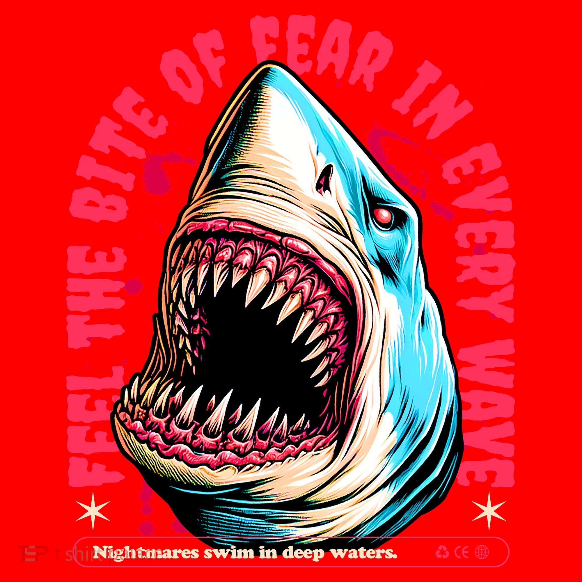 SHARK BITE Santa Hat