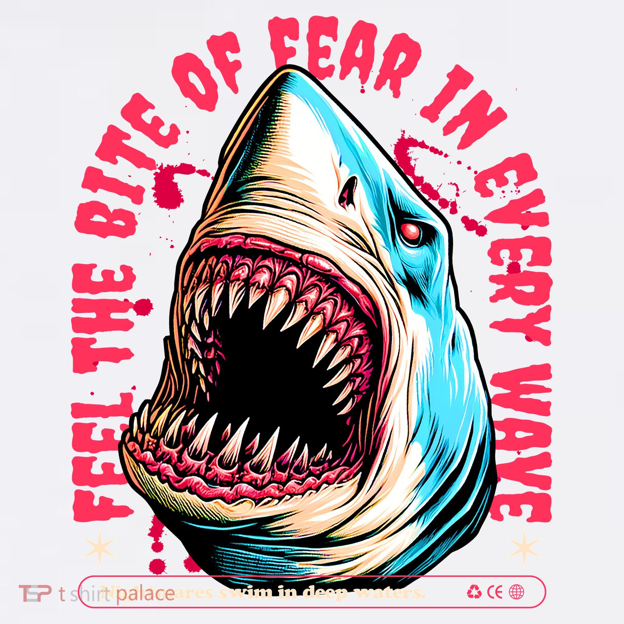 SHARK BITE Comfort Colors Garment-Dyed Hooded Sweatshirt