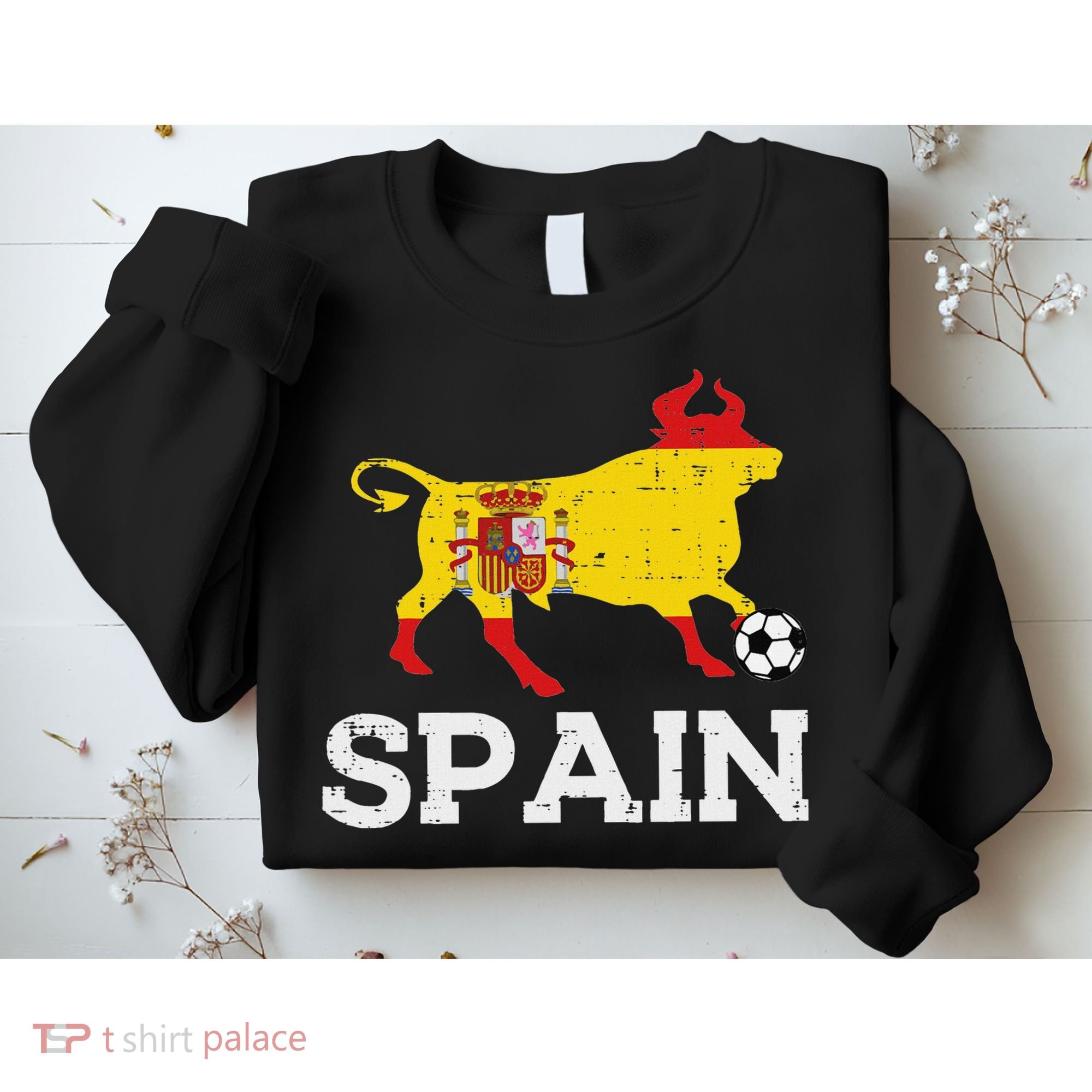 Spain Bull Spanish Soccer Ball    Boys Girls Sweatshirt