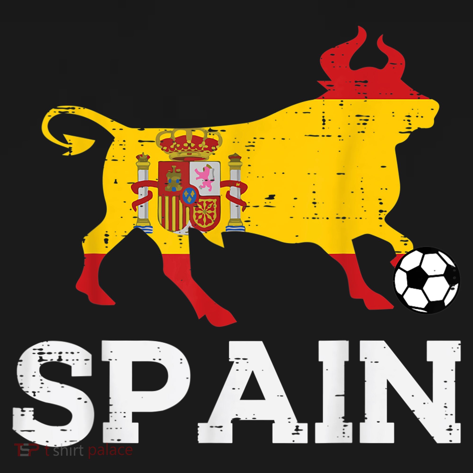 Spain Bull Spanish Soccer Ball    Boys Girls Women's Tank Top