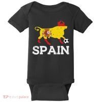 Spain Bull Spanish Soccer Ball    Boys Girls Baby Bodysuit thumb 0
